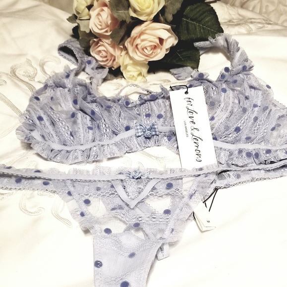 For Love And Lemons Intimates Sleepwear Harper Ruffle Thong Poshmark